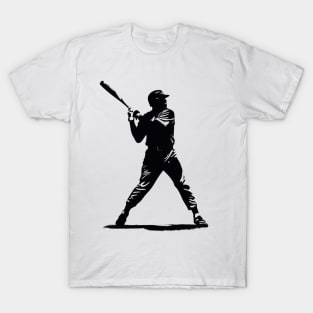 Baseball Player Silhouette T-Shirt